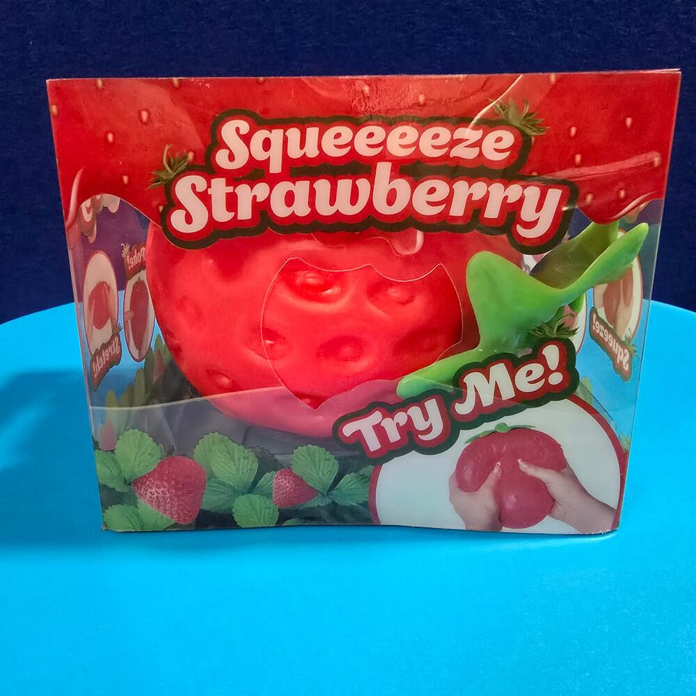 NEW Toymendous Giant Strawberry Squishy Sensory Toy XL
